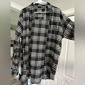 Black and white flannel